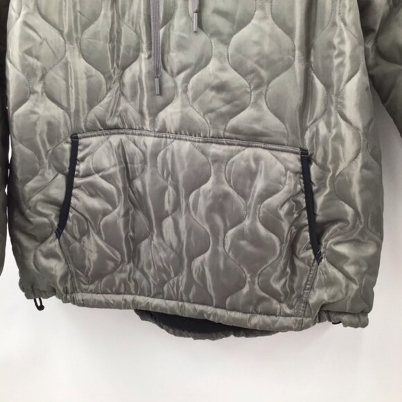 Zero Foxtrot Green/Gray Quilted Hooded Men's Jacket - Picture 3 of 12